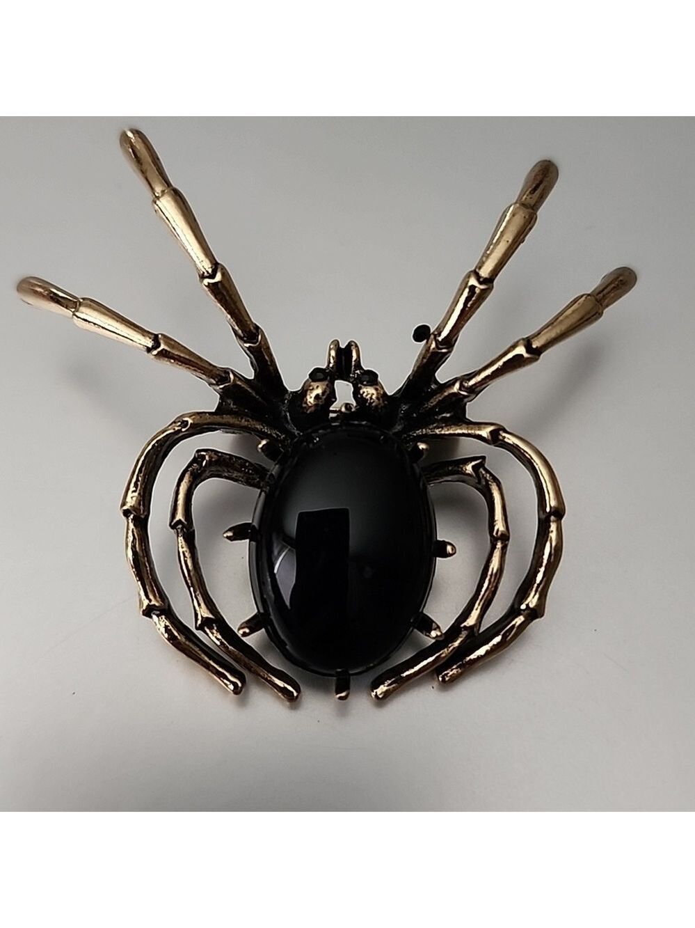 SPIDER Brooch  Simulated ONYX